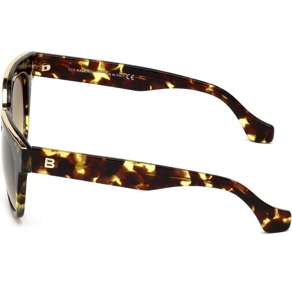 Balenciaga sunglasses tortoise and gold, square/cat eye shape - Picture 3 of 6